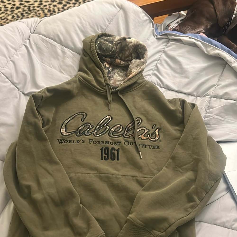 camo realtree green cabelas oversized hunting vintage sweatshirt